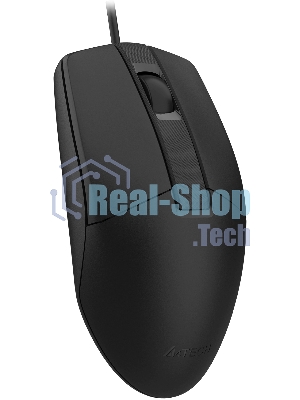 Мышь проводная A4Tech OP-335S черный, 1200 dpi, USB Type-A, кнопки - 3