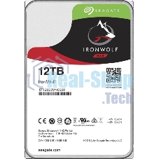 Жесткий диск Seagate Ironwolf ST12000VN0008, 12Tb SATA 6.0Gb/s, 7200 rpm, 256mb buffer, 3.5
