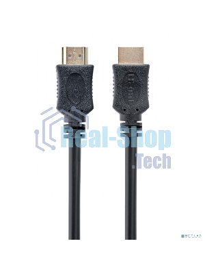 Кабель HDMI Cablexpert CC-HDMI4L-15M, 15м, v2.0, 19M/19M, серия Light, черный, позол.разъемы, экран, пакет