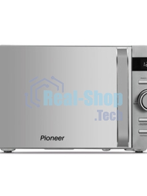 Микроволновая печь Pioneer MW229D серебристый, 20 л, 700 Вт, переключатели - кнопки, поворотный механизм