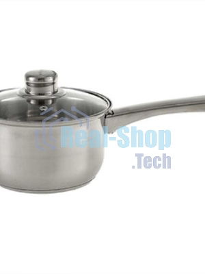 Ковш WEBBER BE-155/2 из нерж стали со стеклянной крышкой (d=16; 1.9 л) (12)