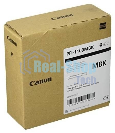 Картридж струйный Canon PFI-1100 MBK (0849C001) матовый черный (160 мл.) для Canon imagePROGRAF PRO-2000, PRO-4000, PRO-4000S, PRO-6000S