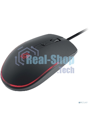 Мышь проводная Oklick 100M черный, 1600 dpi, USB, кнопки - 4