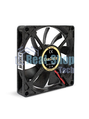 Вентилятор 12В DC ExeGate EX08015S2P (80x80x15 мм, Sleeve bearing (подшипник скольжения), 2pin, 2000RPM, 20dBA)