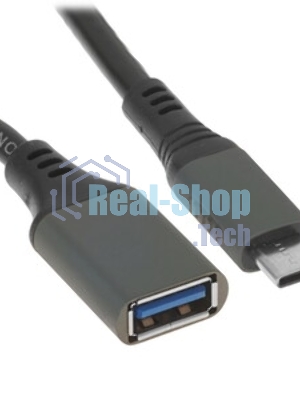 Кабель USB2.0 OTG Cablexpert A-OTG-AFBM-03 USBAF/MicroBM, 0.15м, удлиненный разъем micro USB - 9мм, пакет