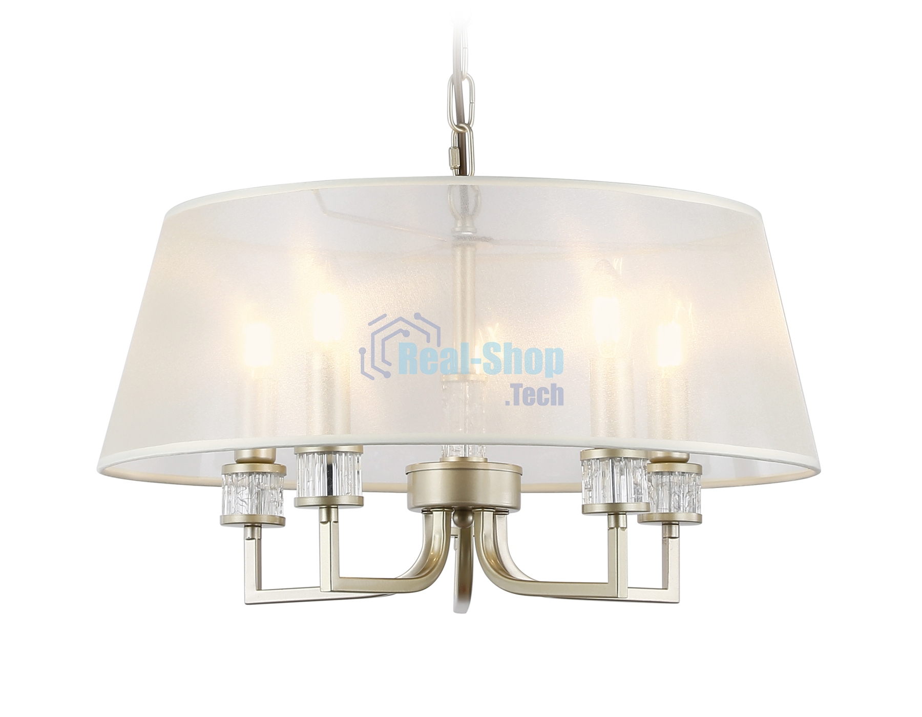 Люстра Ambrella light LH71211/5 CGD золото E14/5 max 40W D500*700