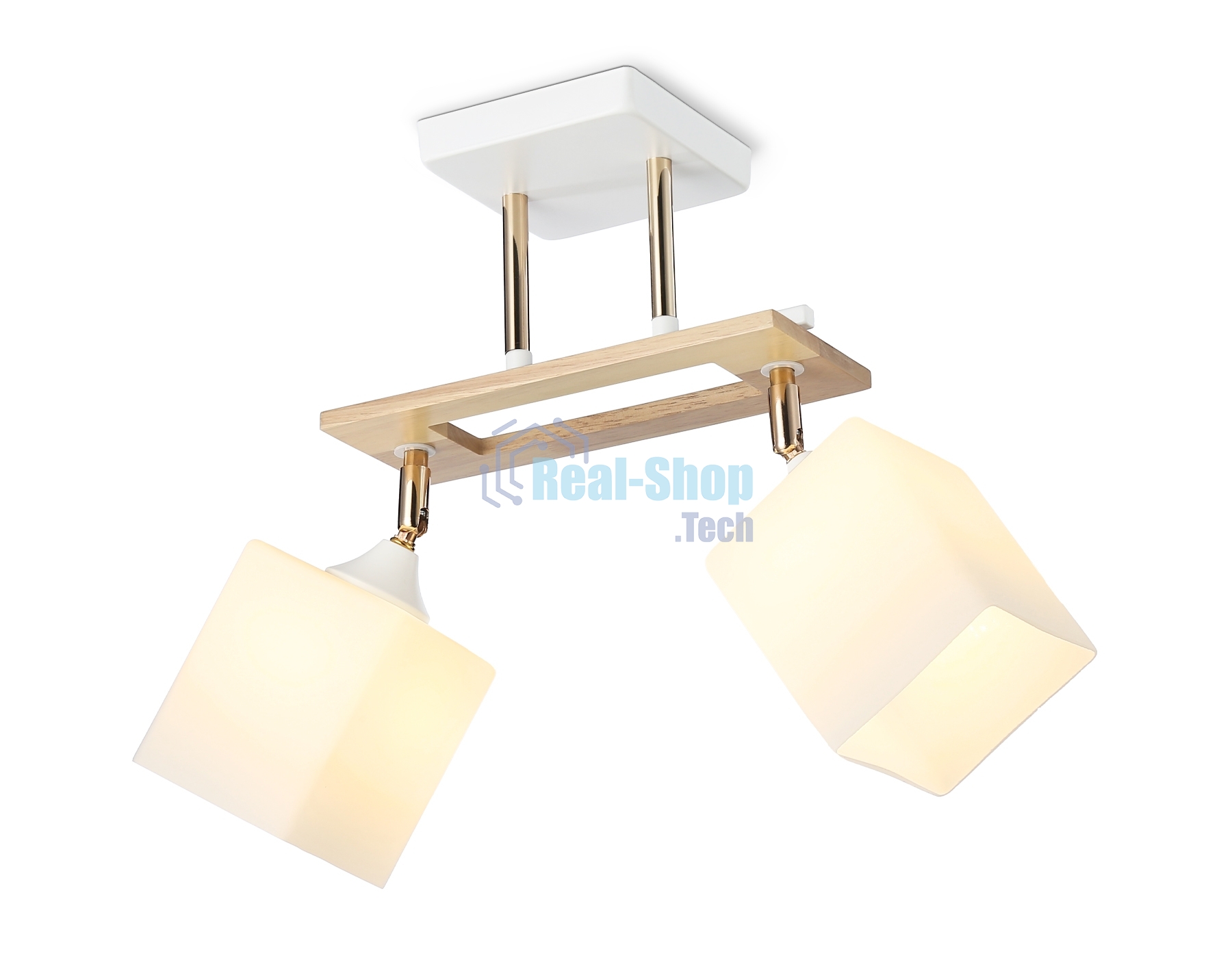 Светильник Ambrella light TR9501/2 WH/FGD/FR белый/золото/белый матовый E27/2 max 40W 510*100*270