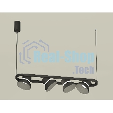 Светильник Ambrella light XB9164080/4 SBK/FR черный песок/белый матовый GX53 (С9164, N8141)