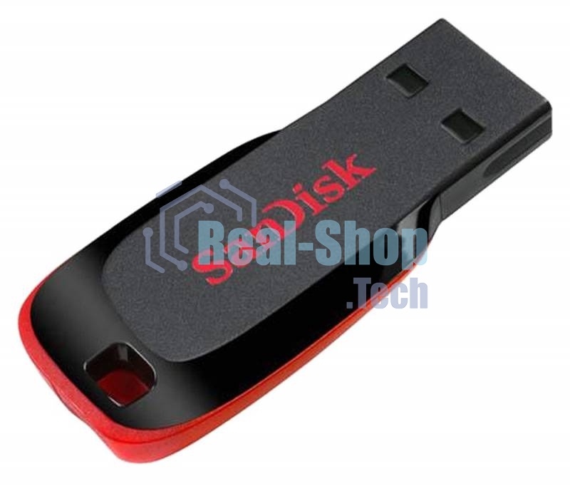 Флешка USB SanDisk Cruzer Blade (SDCZ50-128G-B35), 128Gb, USB 2.0, Type-A, R/W 16/4, черный