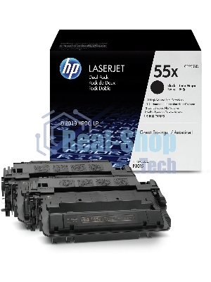 Картридж лазерный набор из 2 шт HP LaserJet CE255XD черный для LJ P3015(2 х 12500 стр)