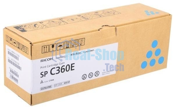 Картридж лазерный голубой, тип SP C360E Ricoh SP C360DNw/SP C360SNw/SP C360SFNw/SP C361SFNw (1,5K)