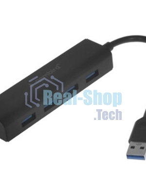 USB-концентратор Gembird UHB-C354, USB 3.0, USB 4 порта, USB с доп питанием