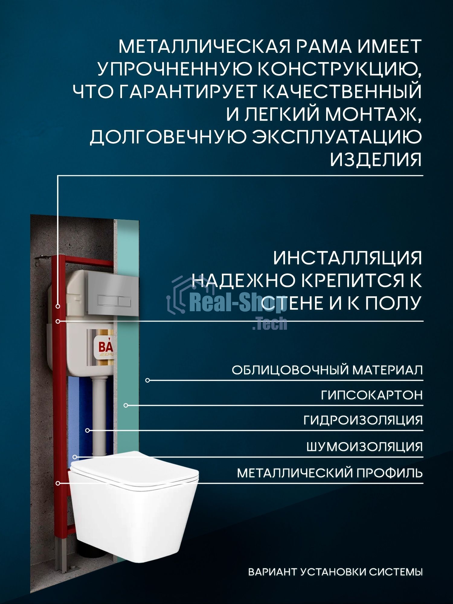 Комплект BAU 6 в 1: рамная инсталляция BAU NEO 45 для подвесного унитаза,унитаз подвесной безободковый Bau Stil, быстросъемное сиденье дюропласт микролифт, клавиша смыва BAU Pulse, серый металлик/вставка хром