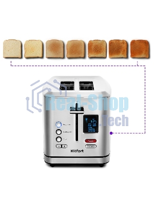 Тостер Kitfort KT-2049 950Вт серебристый