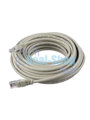 Кабель GoPower PATCH RJ-45(M)-RJ-45(M) 00-00029038 10M серый
