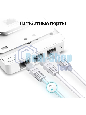 Точка доступа TP-Link AC1200 dual band wall-plate access point, 866Mbps at 5GHz and 300Mbps at 2.4G, 4 Giga LAN port