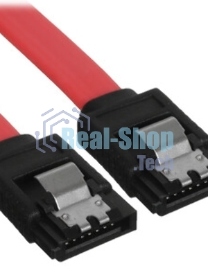 Кабель интерфейсный SATA Cablexpert CC-SATAM-DATA90-0.8M, 80 см, угловой разъем, 7pin/7pin, защелка, пакет
