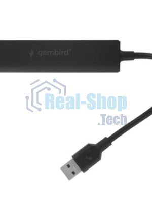 USB-концентратор Gembird UHB-C354, USB 3.0, USB 4 порта, USB с доп питанием
