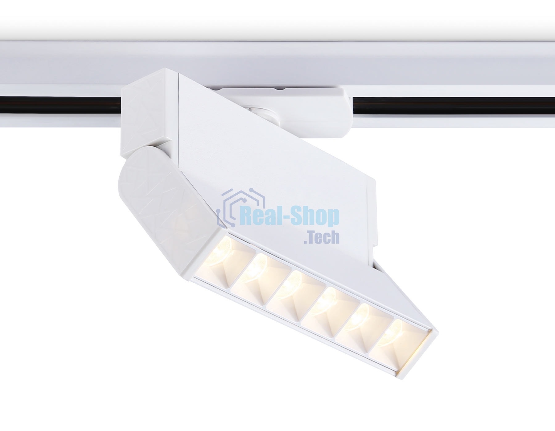Трековый однофазный светодиодный светильник Ambrella light GL6811 WH белый LED 6W 3000K 24° 115*22*87