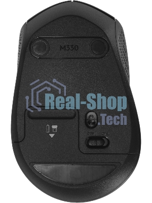 Мышь беспроводная Logitech M330 SILENT PLUS черный, 1000 dpi, радиоканал, USB, кнопки - 3