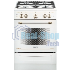 Плита газовая Gefest ПГ 6100-02 0185 белый, конфорок 4 шт, духовка 52 л, 60 см x 85 см x 60 см