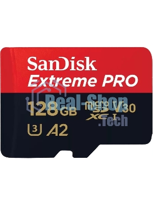 Флеш карта/SanDisk/Extreme Pro SDSQXCD-128G-GN6MA/microSDXC/128 ГБ/A2, U3, V30/200 МБ/с