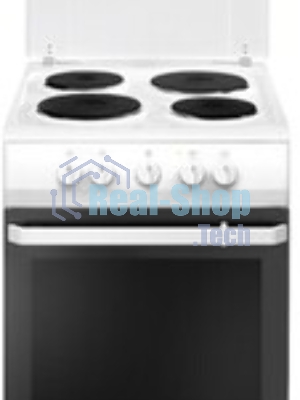 Плита электрическая Hansa FCEW54109 белый, конфорок 4 шт, духовка 65 л, 50 см x 85 см x 60 см