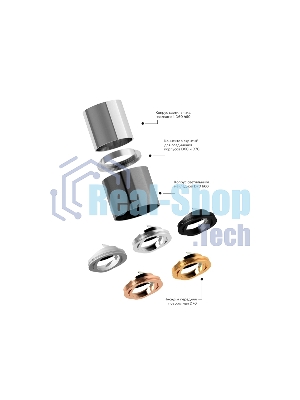 Корпус светильника C7533 SGR серый песок D80*H80mm MR16 GU5.3