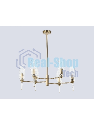 Люстра Ambrella light LH55201/6 BS/CL латунь/прозрачный E14*6 max 40W D660*520