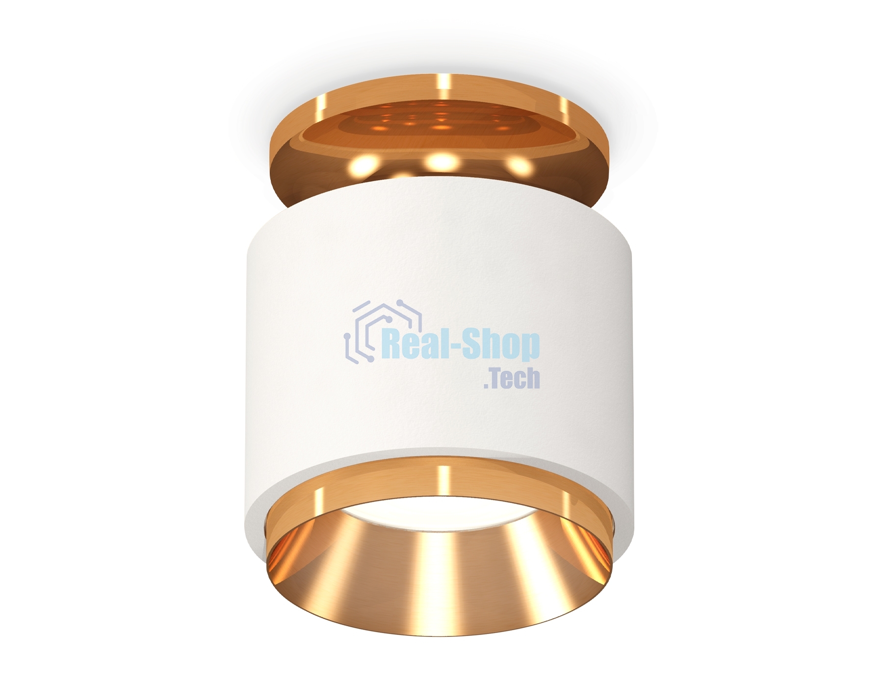 Светильник Ambrella Light XS7510120 SWH/PYG белый песок/золото желтое полированное MR16 GU5.3 (N7929, C7510, N7034)