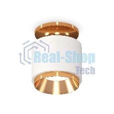 Светильник Ambrella Light XS7510120 SWH/PYG белый песок/золото желтое полированное MR16 GU5.3 (N7929, C7510, N7034)