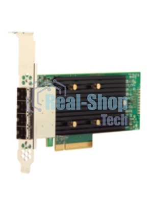 Адаптер HBA SAS 9400-16e SGL (05-50013-00), PCIe 3.1 x8 LP, Tri-Mode SAS/SATA/NVMe 12G HBA, 16port(2*ext SFF8644), 3416 IOC