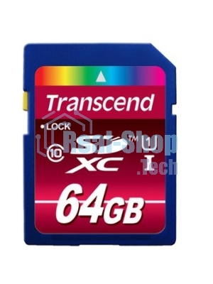 Флеш карта SDXC 64Gb Class10 Transcend TS64GSDXC10U1 BULK w/o adapter