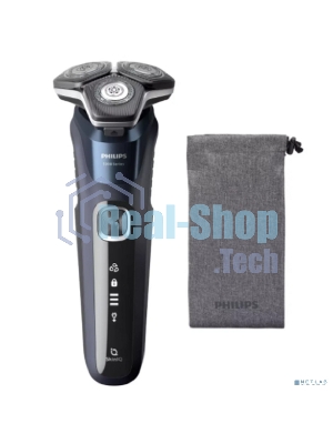 Электробритва роторная Philips S5885/10 реж.эл.:3 питан.:аккум. темно-синий