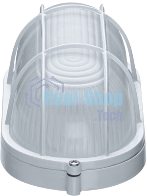 Светильник Navigator ЛОН NBL-O2-60-E27/WH 1х60Вт E27 IP54 (аналог НПБ 1402 бел. овал с решеткой 60Вт)