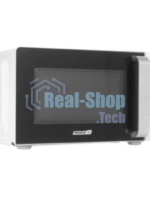Микроволновая печь Renova MMS-20W1 белый/черный, 20 л, 700 Вт, переключатели - поворотный механизм