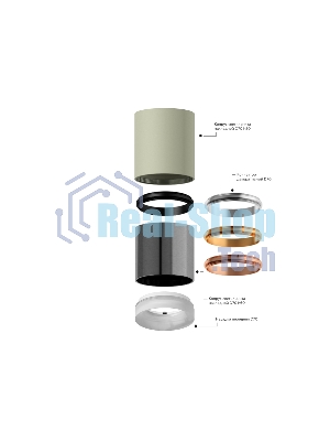 Корпус светильника C7533 SGR серый песок D80*H80mm MR16 GU5.3
