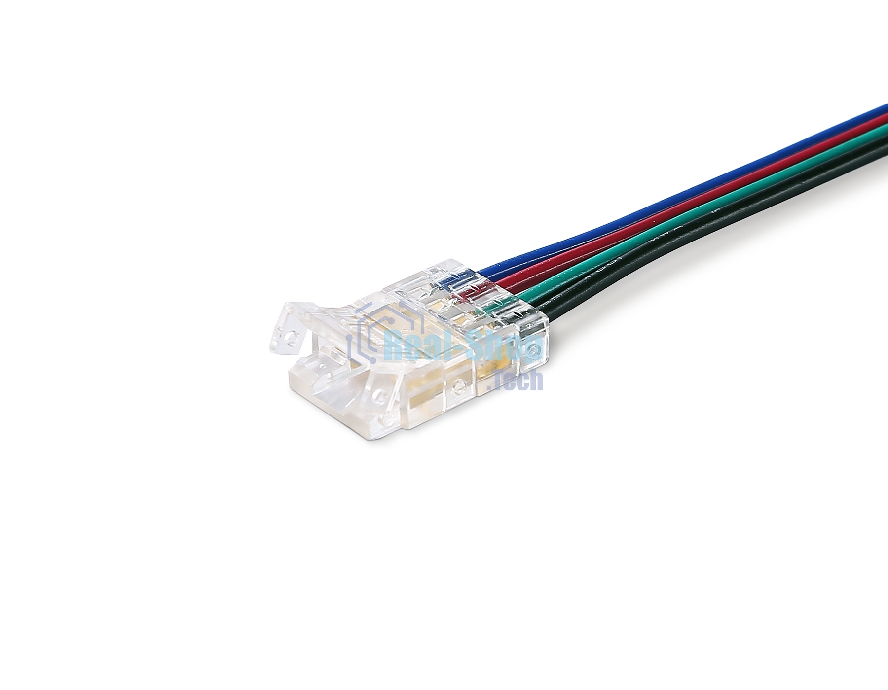 GS7411 Соединитель гибкий односторонний COB RGB 12/24V для лент 10mm (4 конт.) (5шт)