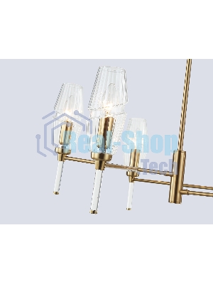 Люстра Ambrella light LH55201/6 BS/CL латунь/прозрачный E14*6 max 40W D660*520