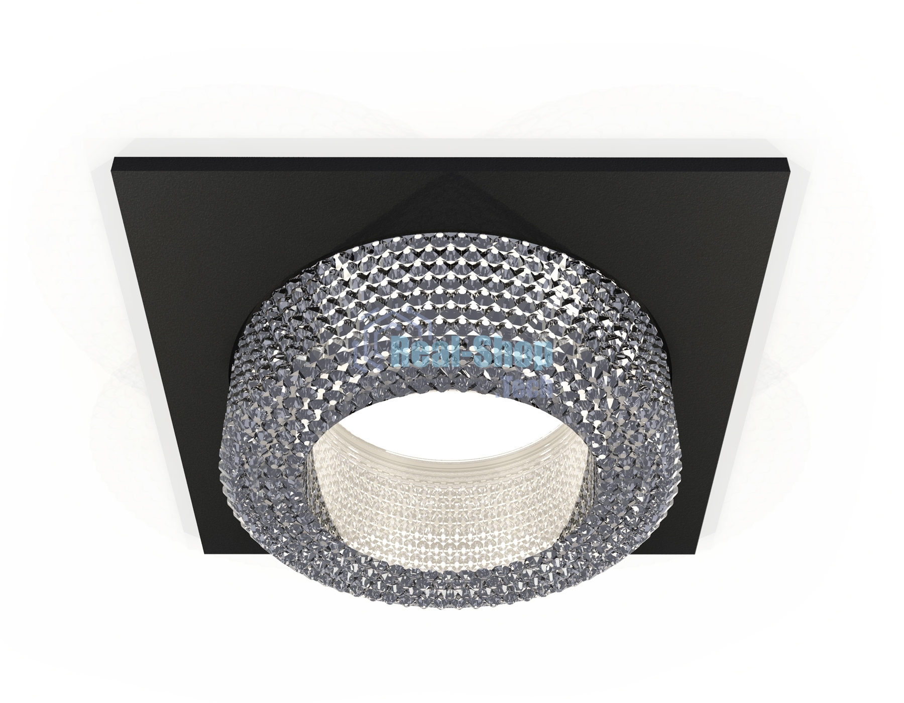 Комплект встраиваемого светильника Ambrella light XC7632020 SBK/CL черный песок/прозрачный MR16 GU5.3 (C7632, N7191)
