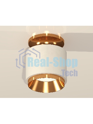 Светильник Ambrella Light XS7510120 SWH/PYG белый песок/золото желтое полированное MR16 GU5.3 (N7929, C7510, N7034)