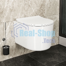 Комплект BAU 6 в 1: инсталляция BAU PRO, унитаз подвесной безободковый Bau Hotel PRO, быстросъемное сиденье микролифт, клавиша BASIC хром