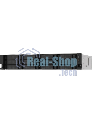 Сетевое хранилище без дисков SMB QNAP TS-1273AU-RP-8G NAS 12 HDD trays, 2x 2.5 GbE, rackmount, 2 PSU. 4-core AMD V1500B2,2 GHz, RAM 8 Gb (8 Gb UDIMM DDR4 (1 x 8 Gb) up to 32 Gb (2 x 16 Gb)). W/o rail kit RAIL-B02
