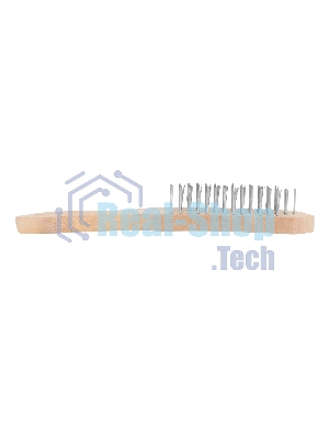 Кордщетка ручная Sparta 5-рядная металлическая с деревянной ручкой