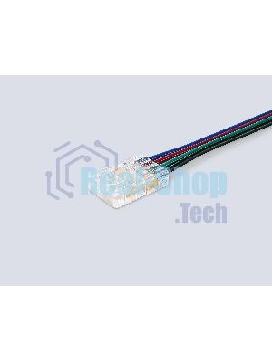 GS7411 Соединитель гибкий односторонний COB RGB 12/24V для лент 10mm (4 конт.) (5шт)