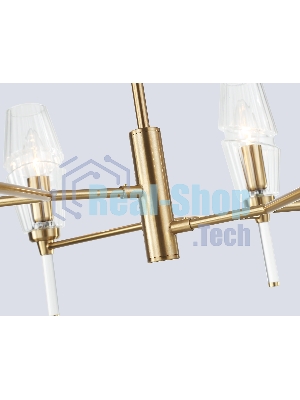 Люстра Ambrella light LH55201/6 BS/CL латунь/прозрачный E14*6 max 40W D660*520