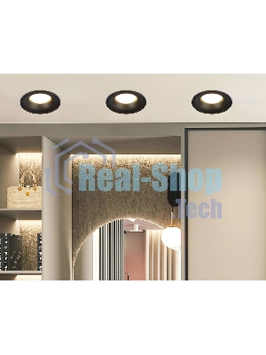 Встраиваемый точечный светильник Ambrella light TN102809 BK черный GU5.3 D90*35