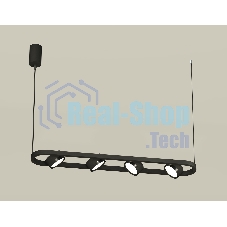 Светильник Ambrella light XB9164100/4 SBK/PBK черный песок/черный полированный GX53 (C9164, N8113)