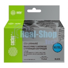 Картридж струйный Cactus CS-L0R40AE (957XL) черный (73 мл) для HP OfficeJet 8210/8218/8720/8725/8730