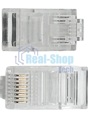 Коннектор Buro RJ45 прозрачный (упак.: 50 шт)